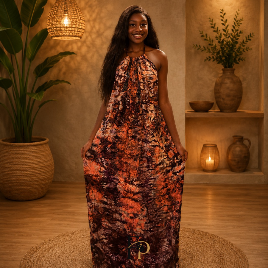 Robe longue Aissatou dos nu