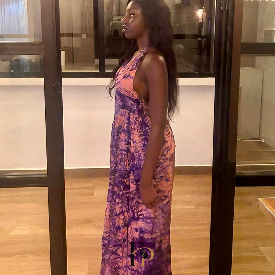 Robe longue Aissatou dos nu