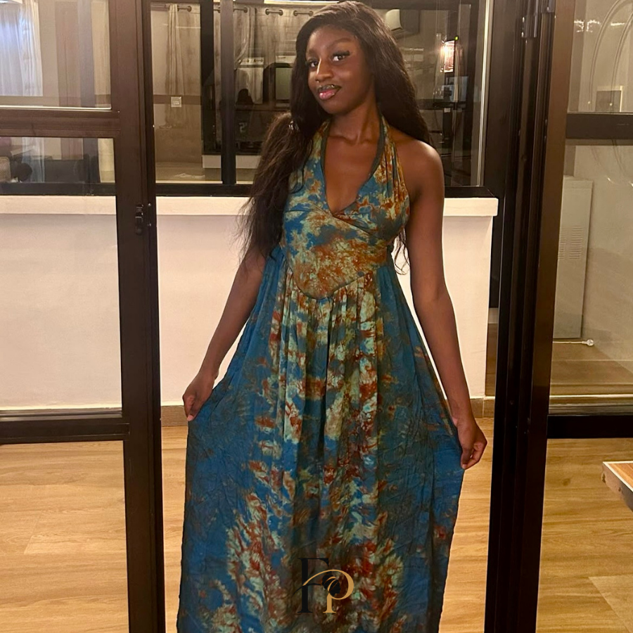 Robe longue Aissatou dos nu