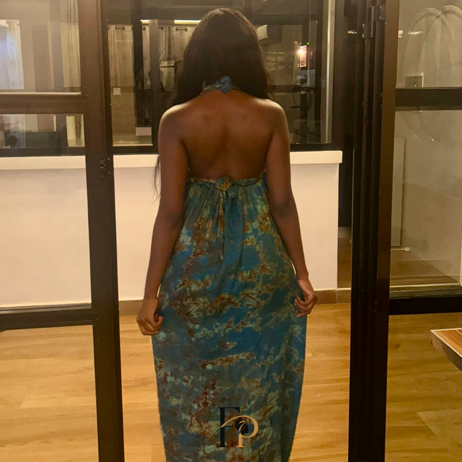 Robe longue Aissatou dos nu