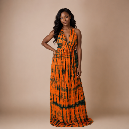 Robe longue Aissatou dos nu