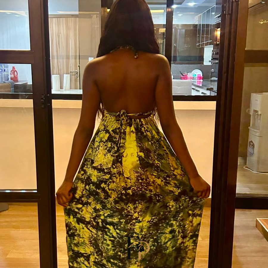 Robe longue Aissatou dos nu