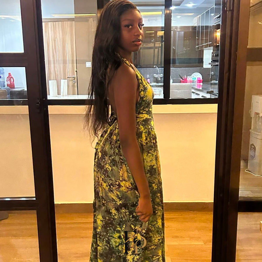 Robe longue Aissatou dos nu