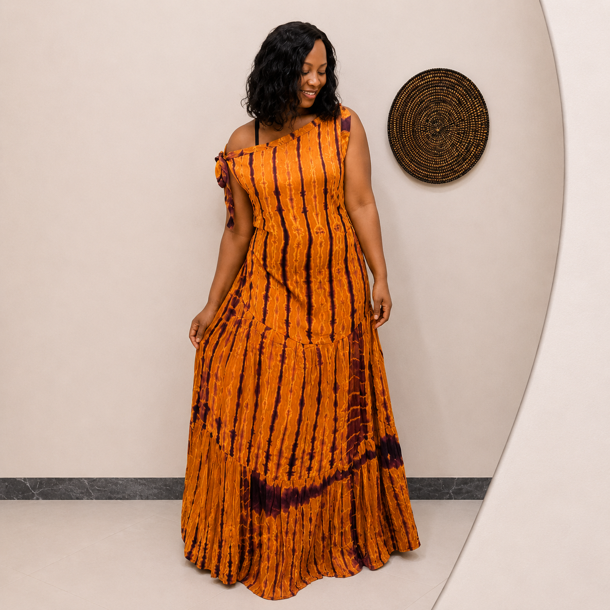 Robe coumba orange 2