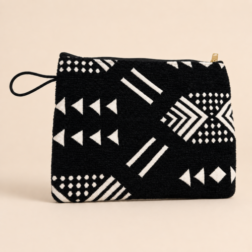 Pochette motif bogolan