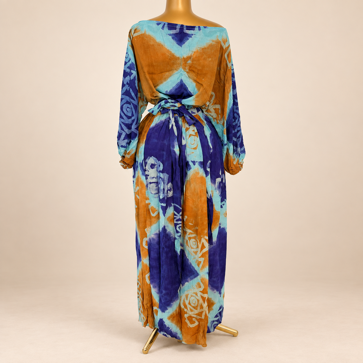 Ensemble Sira – Haut & jupe longue imprimé batik